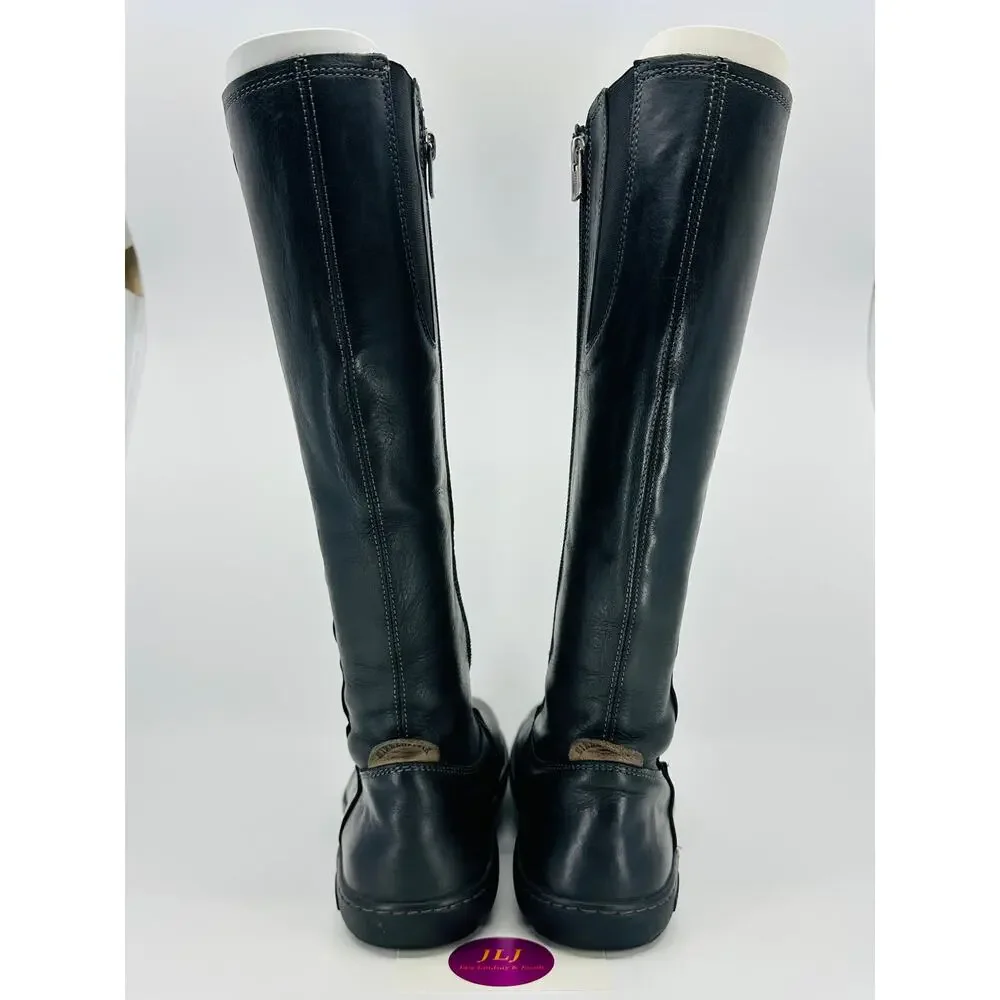 Birkenstock Women's Farmington Black Leather Riding Boots Size 38 EU/ 7-7.5 US